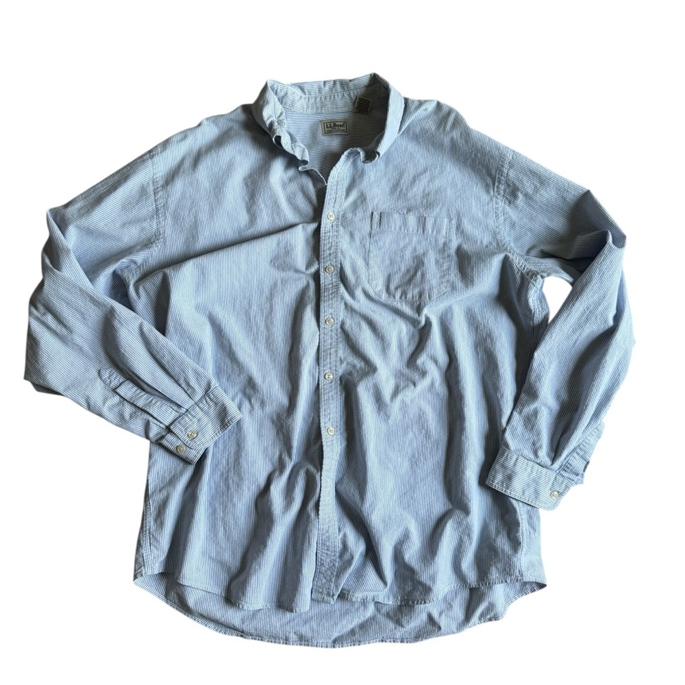 L.L. Bean Light Blue Men's Button-Down Shirt